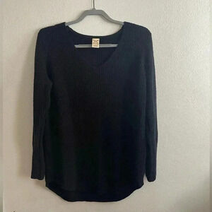 Faded Glory L Black Knit Sweater